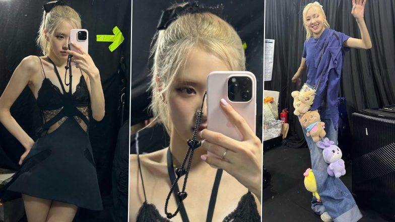 BLACPINK's Rosé Looks Fab in Sleeveless Black Lace Dress, K-Pop Idol Shares Stylish Snaps From Vietnam Concert