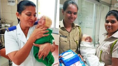 Motherhood In Khaki! Mumbai Police Take Care of Newborn Born to a Mentally Unstable Woman (See Pics)