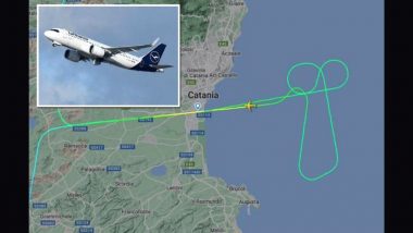 'Penis in Sky' Viral Video: Irritated Pilot Draws Phallic Image in Sky After He Was Forced to Divert Plane, Hilarious Illustration Goes Viral