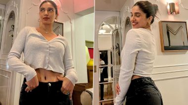 Bhumi Pednekar Rocks Comfy Casual Look, Bheed Actor Shares Pics in Grey Cropped Cardigan and Baggy Denim