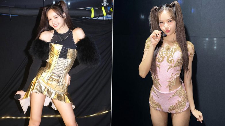 BLACKPINK's Lisa Stuns in Black and Pink Mini Dresses With a Lot of Gold! K-Pop Idol Shares Stylish Looks From Vietnam Concert