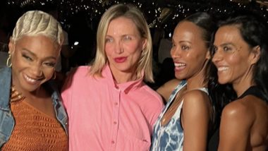 Tiffany Haddish, Cameron Diaz, and Zoe Saldaña Attend Taylor Swift Eras Tour, Check Out the Actors Picture Together