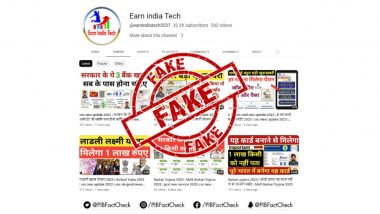 PIB Fact Check Flags YouTube Channel ‘Earn India Tech’ for Propagating Fake News Related to the Aadhar Card, PAN Card and Various Schemes of Government of India