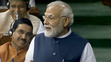 PM Modi Speech in Lok Sabha: People of Country Have No Confidence in Congress, Says Prime Minister Narendra Modi