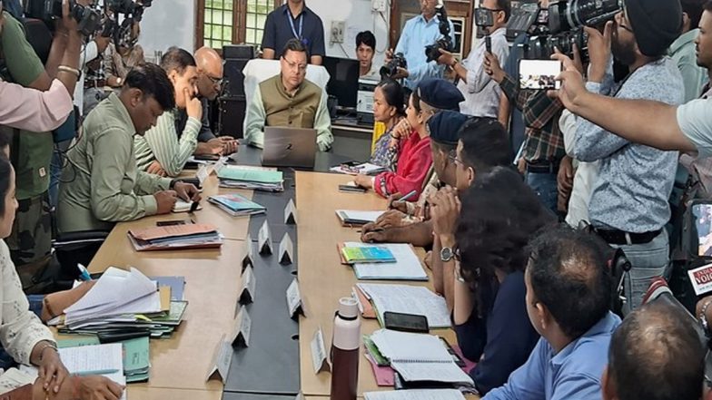 Uttarakhand Rains: CM Pushkar Singh Dhami Assesses Heavy Rain Situation in State