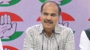 Adhir Ranjan Chowdhury Suspended From Lok Sabha: Deliberate Design by BJP To Throttle Voice of Opposition, Says Congress Leader (Watch Video)