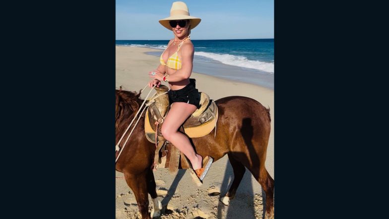 Britney Spears Turns Cowgirl in a Bikini in Latest Post! Singer Says She’s ‘Buying a Horse Soon’ (View Pic)