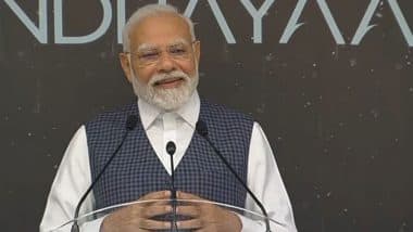 PM Narendra Modi Greets ISRO Scientists, Declares August 23 As National Space Day To Mark Chandrayaan-3’s Landing on Moon (Watch Video)