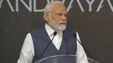 Chandrayaan 3 Landing Point To Be Known As 'Shiv Shakti', Candrayaan-2 Landing Failure Spot Will Be Called 'Tiranga Point', Says PM Narendra Modi (Watch Video)