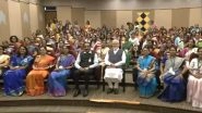 PM Narendra Modi Greets Women Scientists at ISRO, Commends Their &lsquo;Key Role&rsquo; in Chandrayaan-3 Success (Watch Video)