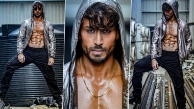 Tiger Shroff Shows Off His Rock-Solid Abs in a Front Open Silver Jacket (See Pics)