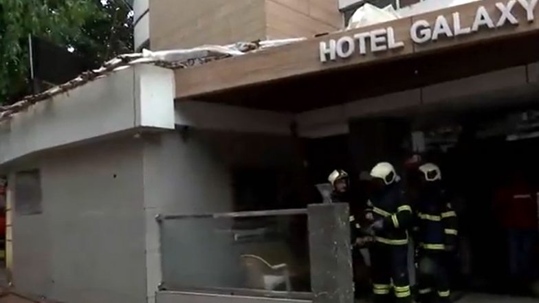 Mumbai Fire Video: Blaze Erupts at Galaxy Hotel in Santacruz; Eight People Rescued