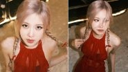 BLACKPINK's Ros&eacute; Dazzles in Sheer Red Halterneck Dress, K-Pop Idol Shares Backstage Snaps From San Francisco Concert