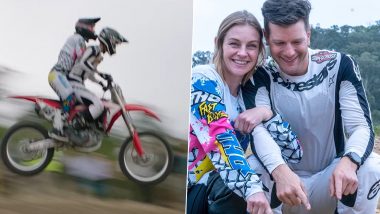 Longest Motorcycle Jump With Passenger Guinness World Record Held by Australia's Jake Bennett and Mel Eckert is 37.10 Metres (See Video)
