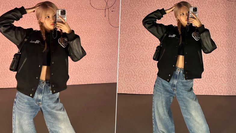 BLACKPINK's Rosé Rocks Black Jacket With Denim, K-Pop Idol Shares Stylish Mirror Selfies On Insta