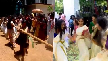 Onam 2023 Celebrations: Women Sing and Dance as They Celebrate Onam, Festivities Begin With Full Fervour in Kerala