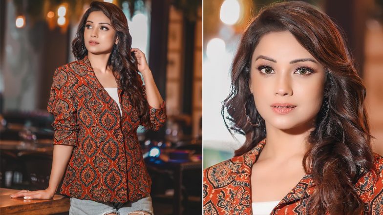 Adaa Khan Slays in Printed Blazer Paired With Denim Shorts (See Pics)