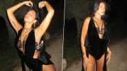 Dua Lipa Turns Up the Heat in Black Lace Bra With Plunging Velvet Leotard (See Pics)
