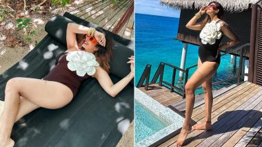 Kishwer Merchant Vacays in Maldives, Actress Shares Sizzling Pics in One-Shoulder Brown Monokini