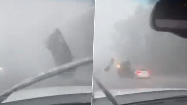 Hurricane Idalia Video: Powerful Storm Wreaks Havoc in South Carolina, Flips Car Onto Another