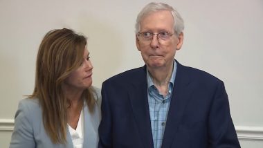 Mitch McConnell Freezes Again at Press Conference Video: Republican Leader Stops Mid-Question While Addressing Media in Kentucky