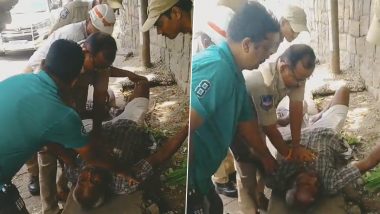 Hyderabad Traffic Police ACP Saves Life of Man Suffering From Cardiac Arrest With Timely CPR (Watch Video)