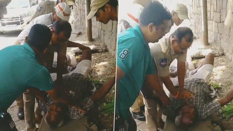 Hyderabad Traffic Police ACP Saves Life of Man Suffering From Cardiac Arrest With Timely CPR (Watch Video)