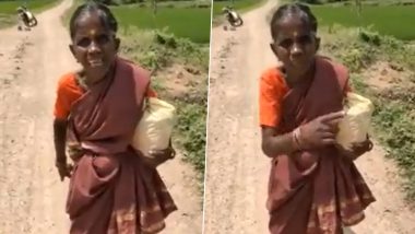 Raksha Bandhan 2023 Special: Elderly Woman Walks Eight Kilometres Barefoot To Tie Rakhi to Younger Brother in Telangana's Karimnagar