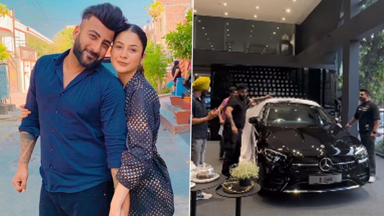 Shehnaaz Gill Gifts Luxurious Black Car to Brother Shehbaz Badesh (Watch Viral Video)