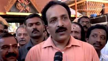 'It's Part of the Journey of My Life To Explore Both Science and Spirituality', Says ISRO Chairman S Somanath After Visiting Bhadrakali Temple (Watch Video)