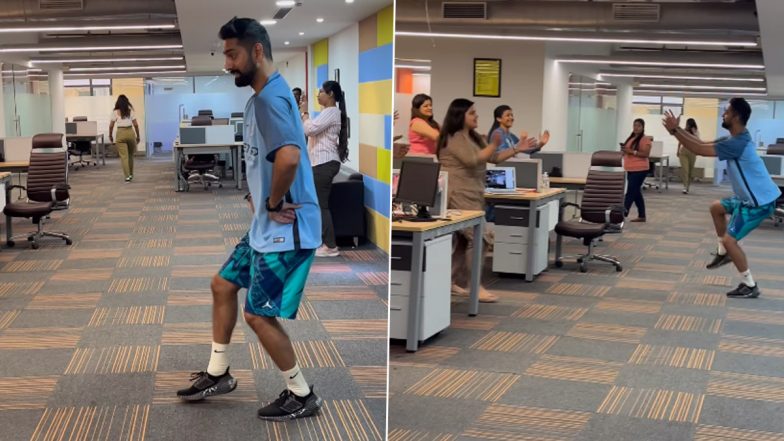 ‘Bas Esa Office Mil Jaye’: Viral Video Shows Employees Doing Bhangra, Vibing to the Beats of Popular Punjabi Song Label Black (Watch)