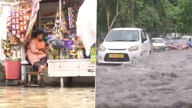 Kolkata Rains: Overnight Rainfall Submerges Streets in South Kolkata's Lake Gardens (Watch Video)
