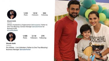 Shoaib Malik, Sania Mirza Heading for Divorce? Netizens Speculate Again After Pakistan Cricketer Alters Instagram Bio
