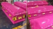 Rest Like Barbie! Funeral Home Introduces Hot Pink Coffins To Add to the Barbiecore Trend, Video Goes Viral (Watch)