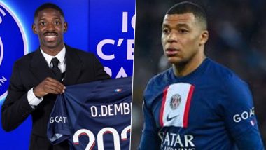 Kylian Mbappe Welcomes Ousmane Dembele in Instagram Story after French Forward Completes His Move From Barcelona to PSG (See Post)