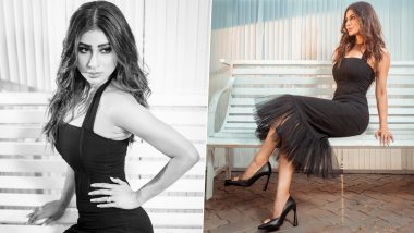 Mouni Roy Looks Stunning in a Black Frilly Dress, Shares Pics of Latest Look on Insta