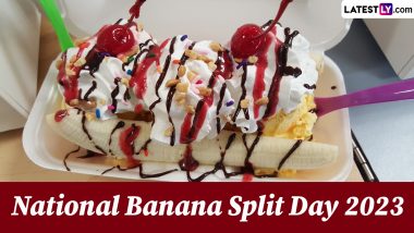 National Banana Split Day 2023: Easy Banana Split Recipe To Try and Celebrate the Day Dedicated to This Classic Treat