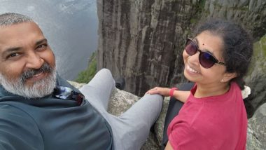 SS Rajamouli Visits Norway's Pulpit Rock With Wife Rama After Baahubali's Screening in Oslo (View Pics)
