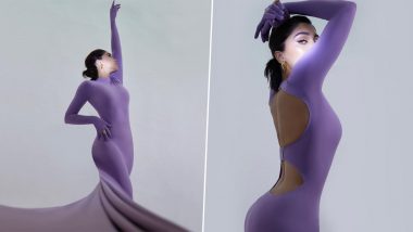 Sharvari Wagh Spells Glam in Lavender Body Hugging Gown With Backless Cutout Design (See Pics)