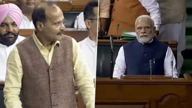 PM Narendra Modi Arrives in Lok Sabha Ahead of His Speech on No-Confidence Motion Debate (Watch Video)