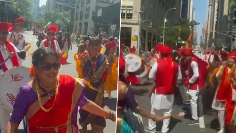 India Day Parade 2023 in New York City Video: 41st Annual India Day Parade Held in NYC, Mayor Eric Adam, Sri Sri Ravi Shankar and Others Attend