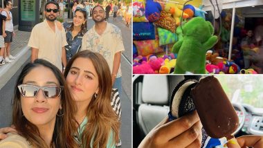 Kriti Sanon's Super Fun #BirthdayWeek Glimpses Include Ice-Cream, Arcade Games and Pretty Views With Friends & Sister Nupur Sanon (View Pics and Videos)