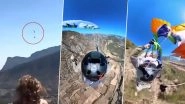 Man's Parachute Ropes Gets Tangled While Skydiving, Terrifying Video Goes Viral