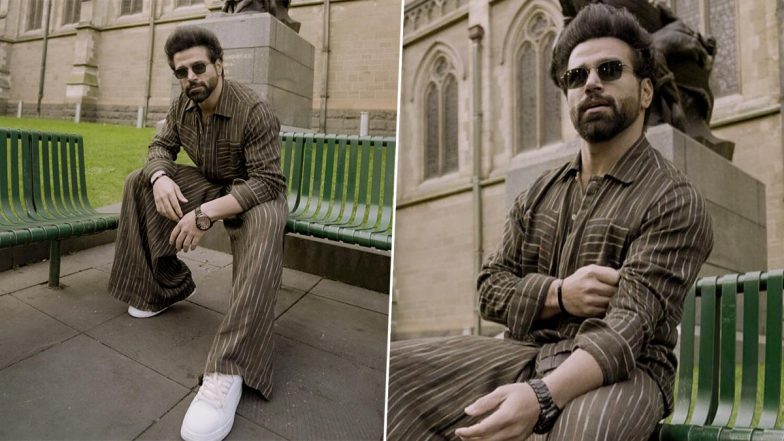 Rithvik Dhanjani Poses in Striped Brown Co-Ord Set, Cartel Actor Shares Stylish Pics From Australia