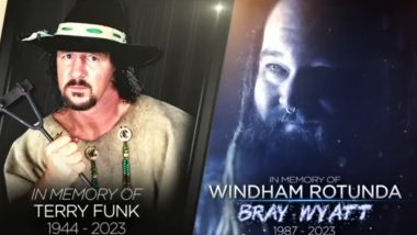 WWE Pays Emotional Tribute to Bray Wyatt and Terry Funk on SmackDown After the Wrestling Icons Passed Away (Watch Video)