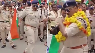 Independence Day 2023: Indore Cop Dances With Zeal and Enthusiasm to Patriotic Song at 'Har Ghar Tiranga' Rally, Watch Viral Video