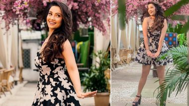 Adaa Khan Looks Chic in Strapless Black and White Printed Dress (See Pics)