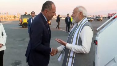 PM Narendra Modi Lands in Athens, Becomes First Indian Prime Minister To Visit Greece in 40 Years (See Pics and Video)