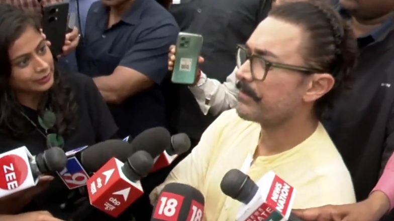 Aamir Khan Expresses Grief Over Nitin Desai’s Death, Says 'We Have Lost Someone Who Was Very Talented' (Watch Video)