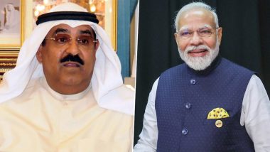 Chandrayaan 3 Lands Successfully on Moon: Kuwait Crown Prince Sheikh Mishal Al-Ahmad Al-Jaber Al-Sabah Congratulates PM Narendra Modi on Success of India's Moon Mission